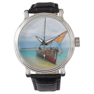 Reloj De Pulsera Dhow tradicional, Zanzíbar, Tanzania