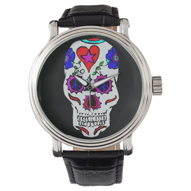 Reloj De Pulsera Día De La Calavera Muerta (Anverso)