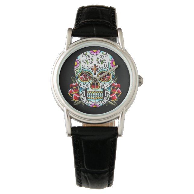 Reloj De Pulsera Día de la Calavera Muerta (Anverso)