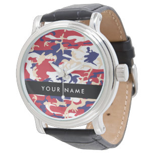 Reloj De Pulsera Día de la Independencia Camuflaje Personaliza tu n