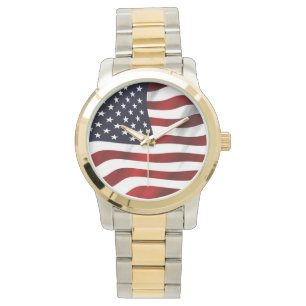 Reloj De Pulsera Día de la Independencia Patriótica de la Bandera d