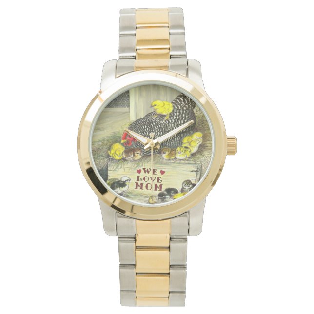 Reloj De Pulsera Día de la Madre: ¡Amamos a mamá! (Anverso)