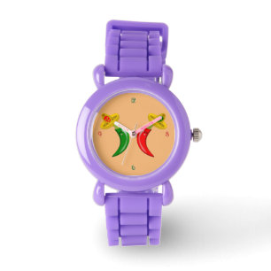 Reloj De Pulsera Día de los Muertos Chilis Mexicanos