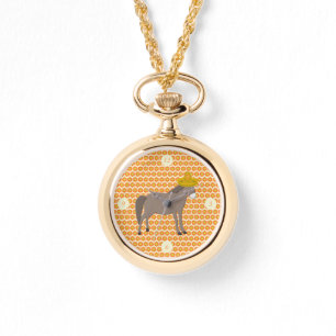 Reloj De Pulsera Día de los muertos en el burro mexicano