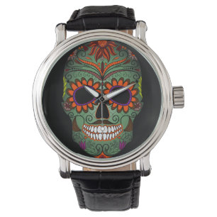 Reloj De Pulsera Día de los muertos por la caída del azúcar