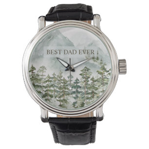 Reloj De Pulsera Día de los Padres de los Mejores Padres de Bosques