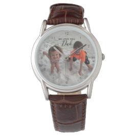 Reloj De Pulsera Día de los Padres Fotográficos de los Niños de Pap