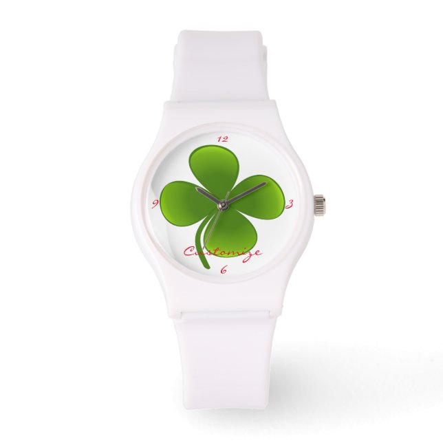 Reloj De Pulsera Día de San Patricio Shamrock Thunder_Cove (Anverso)