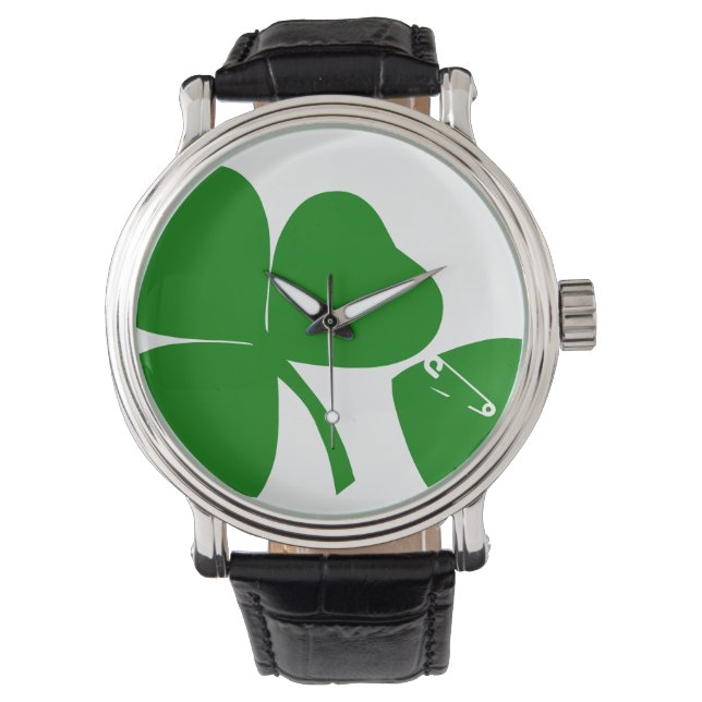 Reloj De Pulsera Día de San Patricio - Tener suerte 3+1 = 4 (Anverso)