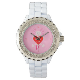 Reloj De Pulsera Día de San Valentín Love Heart Axolotl