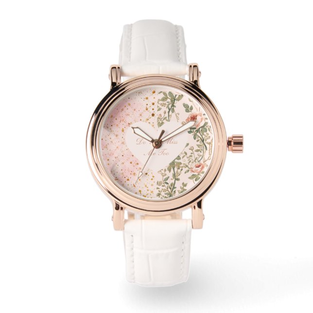 Reloj De Pulsera Día de San Valentín, ¿También te Extraño, Corazón  (Anverso)