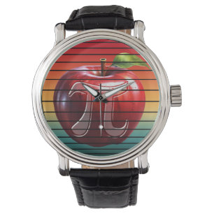 Reloj De Pulsera Día del Pi Vintage Moderno Apple Fruta