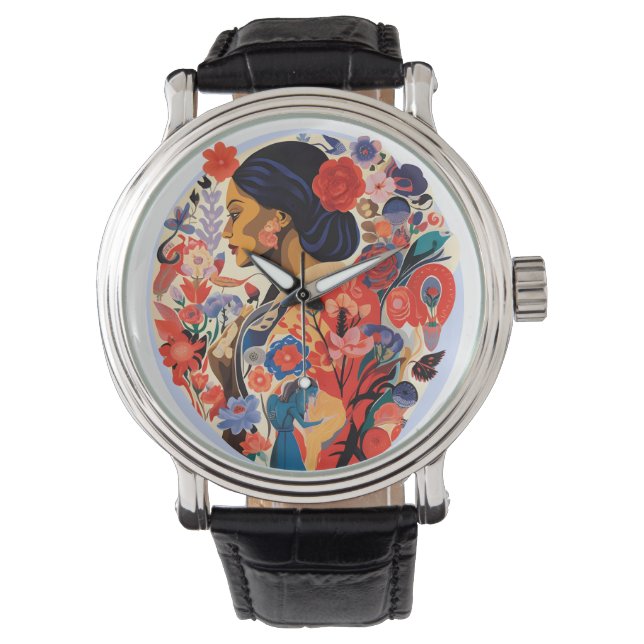 Reloj De Pulsera Día Internacional de la Mujer (Anverso)