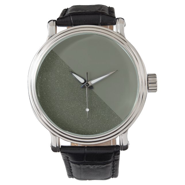 Reloj De Pulsera Diagonal Moss Personalizado de doble tono eWatch (Anverso)