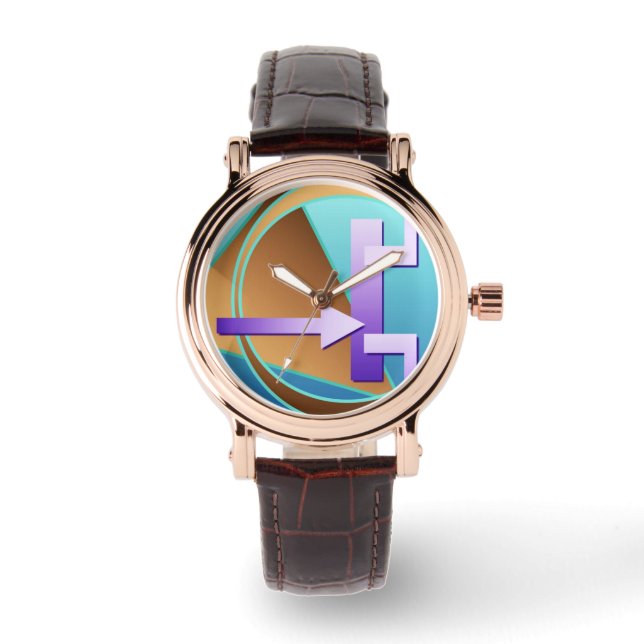 Reloj De Pulsera "Diagrama de circuito", impresión de arte digital, (Anverso)