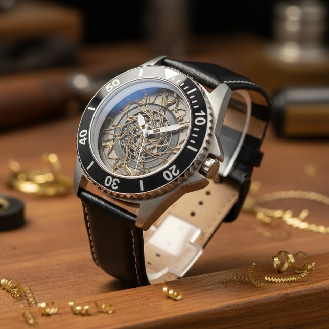 Reloj De Pulsera Dial 3D de lujo (Subido por el creador)