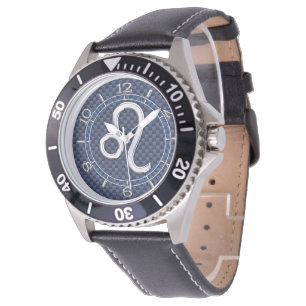 Reloj De Pulsera Dial de plata de la fibra de carbono de la marina