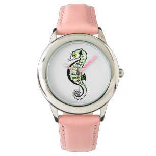 Reloj De Pulsera Dibujante de mano - Cute SEAHORSE - Naturaleza - C