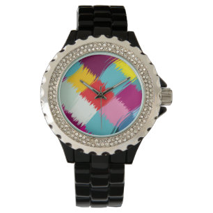 Reloj De Pulsera Dibujar trazos de diseño abstracto