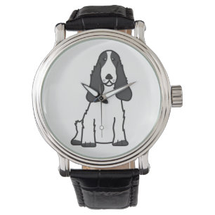 Reloj De Pulsera Dibujo animado del perro de cocker spaniel del