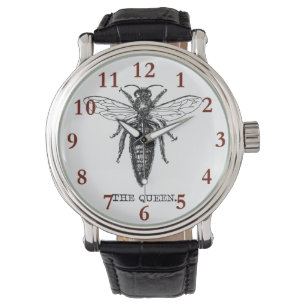 Reloj De Pulsera Dibujo clásico del Ilustracion Queen Bee
