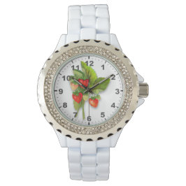 Reloj De Pulsera Dibujo de fresa realista