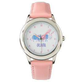 Reloj De Pulsera Dibujo de gusano de garabato para niños personaliz