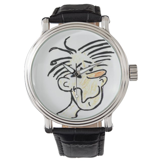 Reloj De Pulsera Dibujo de nerd (Anverso)