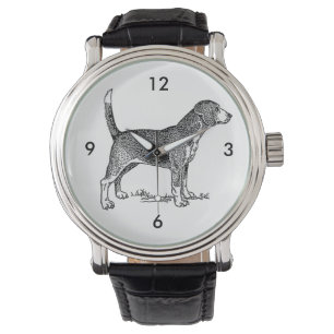 Reloj De Pulsera Dibujo de perro elegante de Beagle Cute