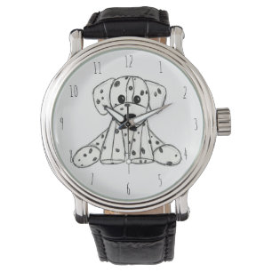 Reloj De Pulsera Dibujo de perros rellenos dálmatas esquema simple 