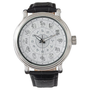 Reloj De Pulsera Dibujo del Personalizado Zodiac cargado