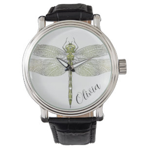Reloj De Pulsera Dibujo elegante de la libélula