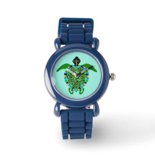 Reloj De Pulsera Dibujo manual - Tortuga marina - Amante animal - N