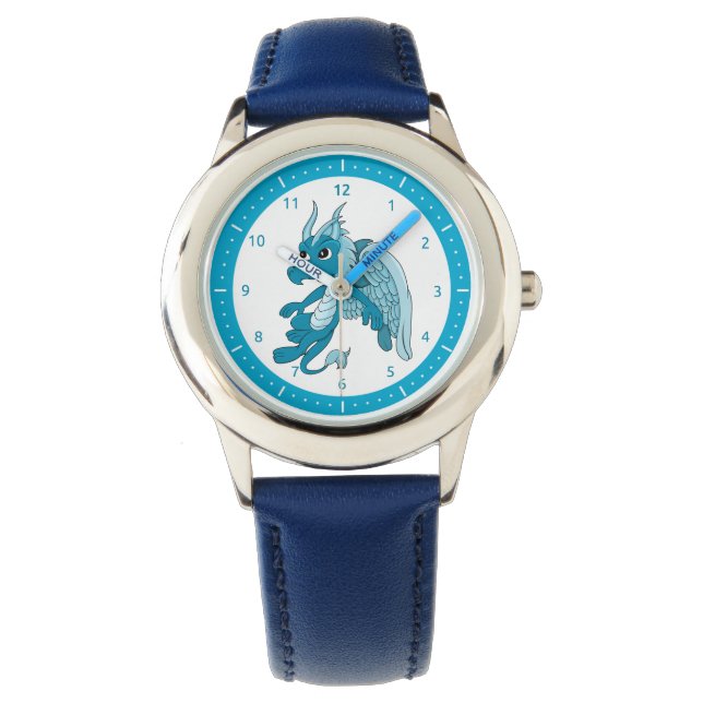 Reloj De Pulsera Dibujos animados de dragón para ver (Anverso)
