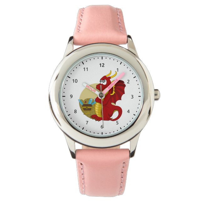 Reloj De Pulsera Dibujos animados de dragón para ver (Anverso)