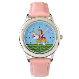 Reloj De Pulsera Dibujos animados de princesa y poni
