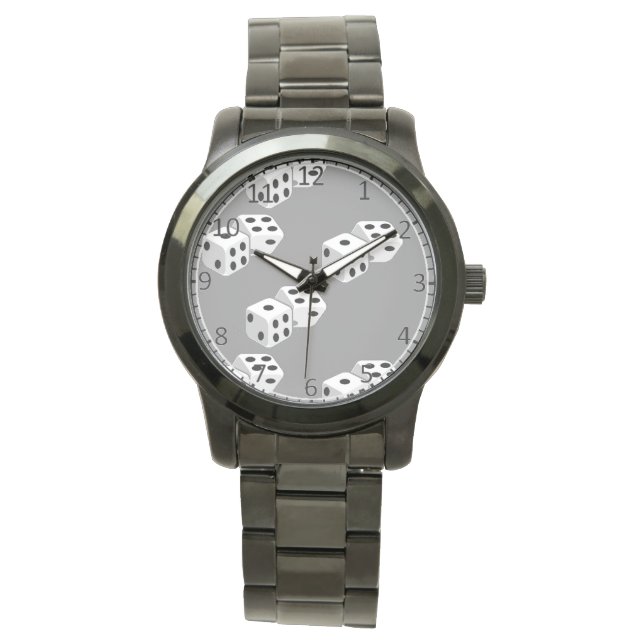 Reloj De Pulsera Dices en gris (Anverso)