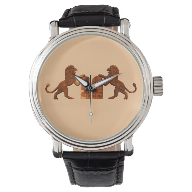 Reloj De Pulsera Diez mandamientos y leones (Anverso)