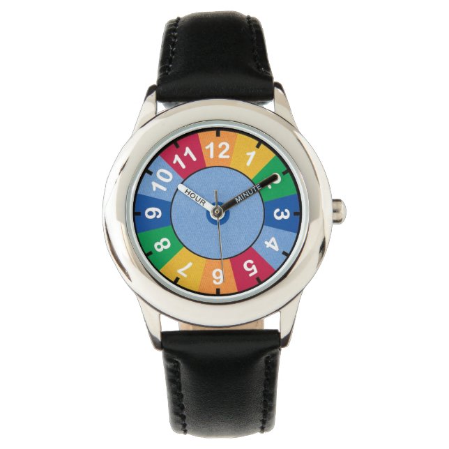 Reloj De Pulsera Dígitos geniales coloridos (Anverso)