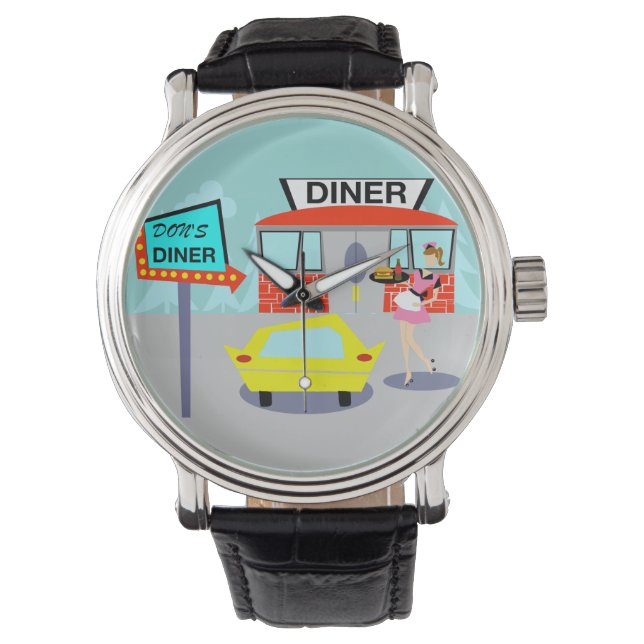 Reloj De Pulsera Diner Watch de los años 50 (Anverso)