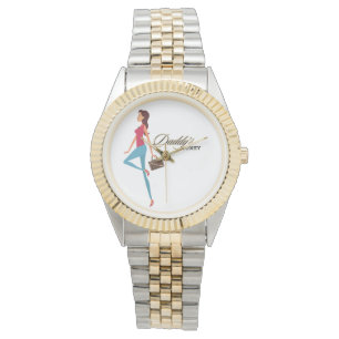 Reloj De Pulsera Dinero de papá, Chica adolescente amable y listo, 