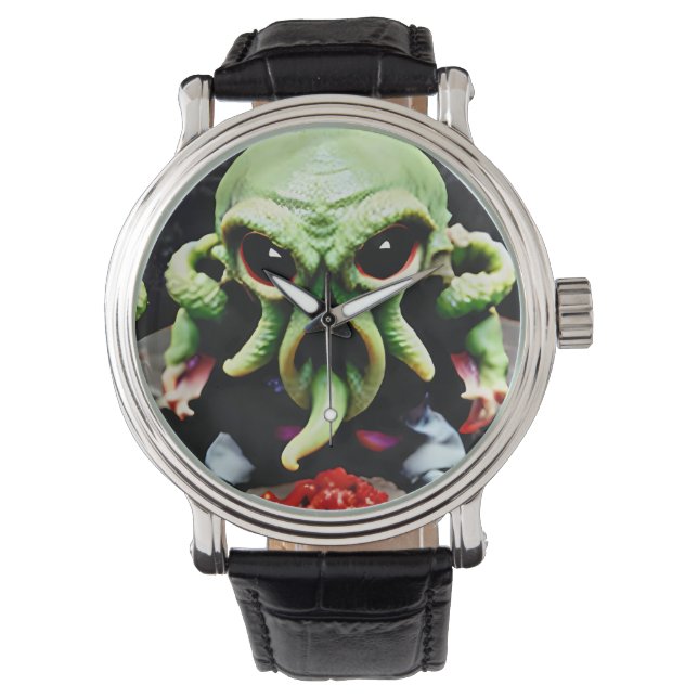 Reloj De Pulsera Dinner with Cthulhu (Anverso)