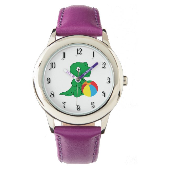 Reloj De Pulsera Dino y bola (Anverso)