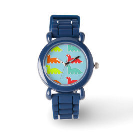 Reloj De Pulsera Dinos azules