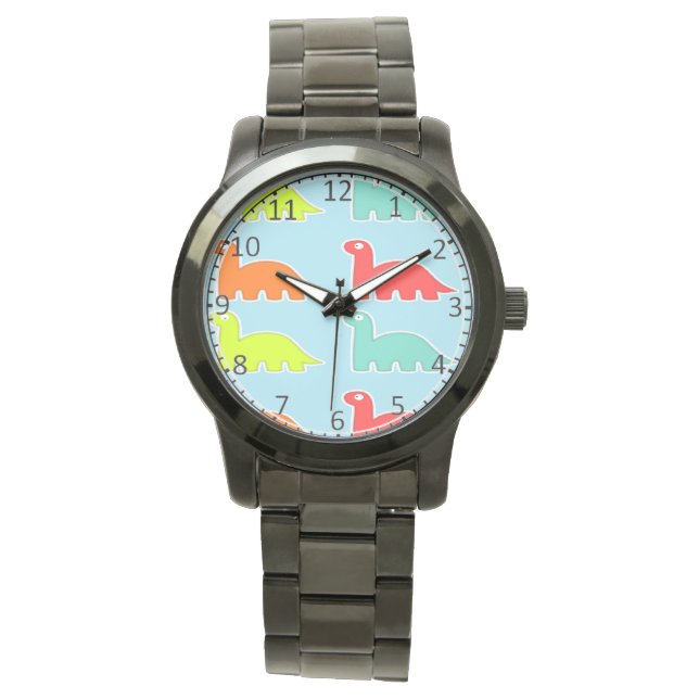 Reloj De Pulsera Dinos azules (Anverso)