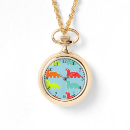 Reloj De Pulsera Dinos azules