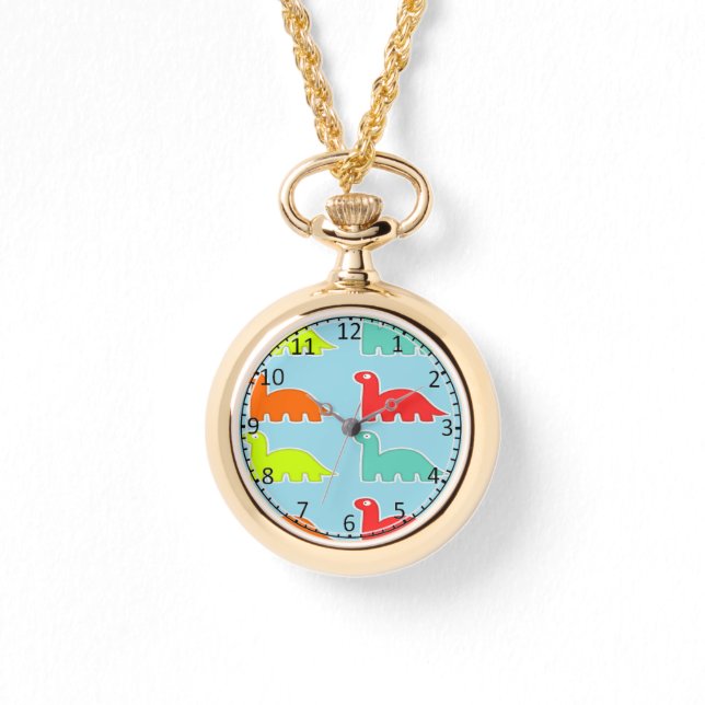 Reloj De Pulsera Dinos azules (Anverso)