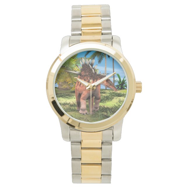 Reloj De Pulsera Dinosaur Kentrosauro (Anverso)