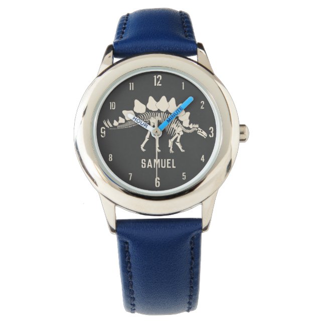 Reloj De Pulsera Dinosaurio Bones Stegosaurus (Anverso)
