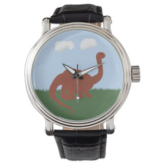 Reloj De Pulsera Dinosaurio Brontosauro Arte Personalizado capricho